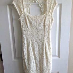 White Lace Cocktail Dress